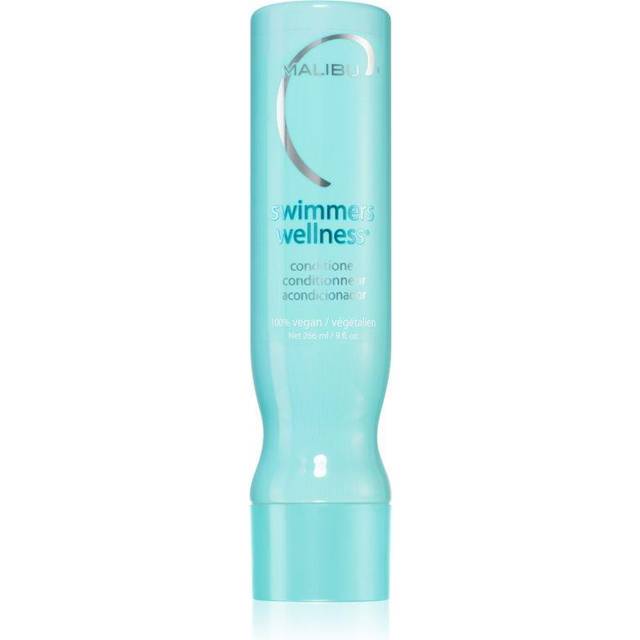 Malibu C Swimmers Wellness Conditioner (9 oz) - Moisturizing Conditioner for Swimmers - Strengthening Proteins Help Prevent Brittle  Dry Hair from Swi