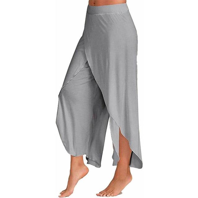 Super Soft Modal Spandex Yoga Pants - Grey / XL