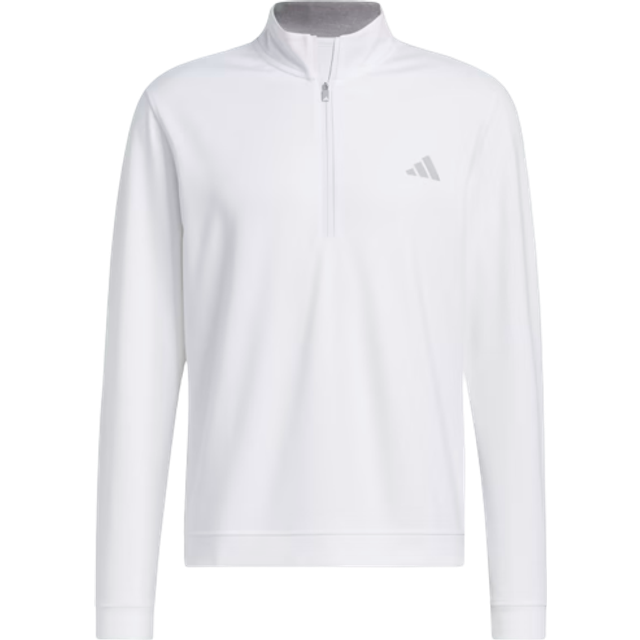 adidas Elevated Zip Neck Sweater - White