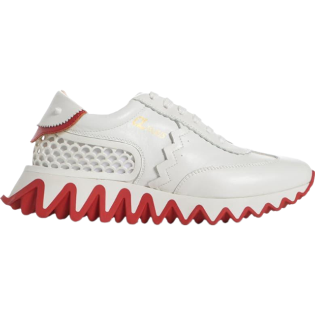 Christian Louboutin Loubishark Calfskin Sneakers - White - 40.5