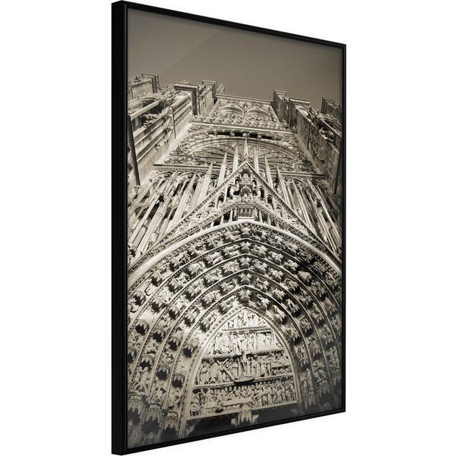 Inramad Poster / Tavla - Paris Monument - 40x60 Guld ram