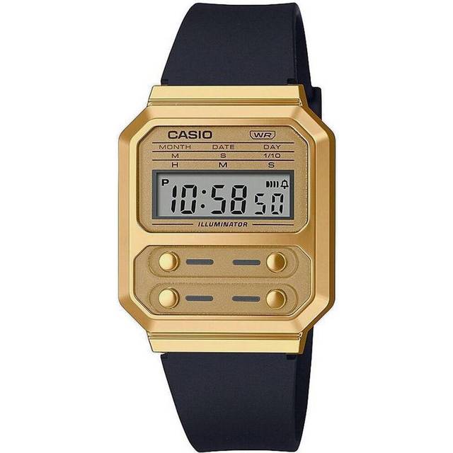 Casio Mens Classic Gold Digital Watch A100WEFG-9AEF - Screen