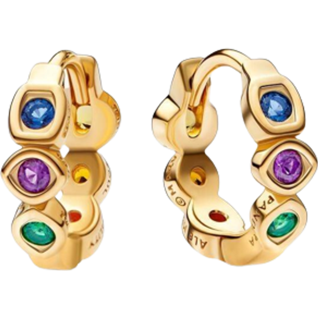 Pandora Marvel The Avengers Infinity Stones Hoop Earrings - Multi-colour