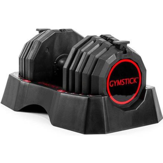 Gymstick Quick-Lock Dumbbell 4,5 - 22,5 kg (Single), Justerbar Hantel