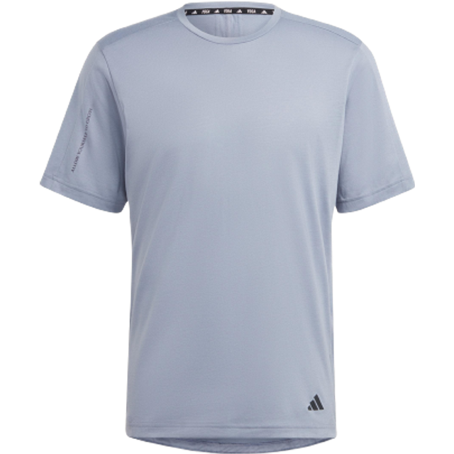 Yoga Base träningst-shirt, SILVIO/CARBON, Herr, S