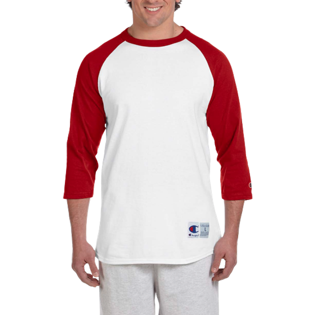 Adult Raglan T-Shirt - WHITE BLAcK - S(D0102H7DN0P)