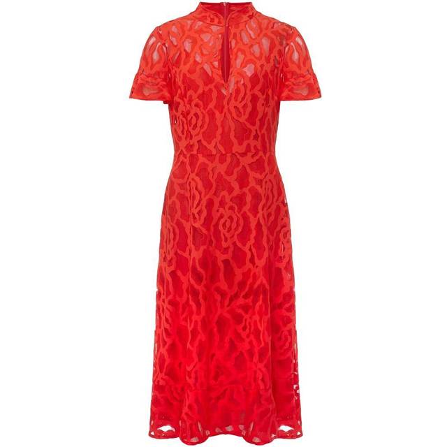 Phase Eight Women's Lulu Lace Midi Dress - Fire - 8