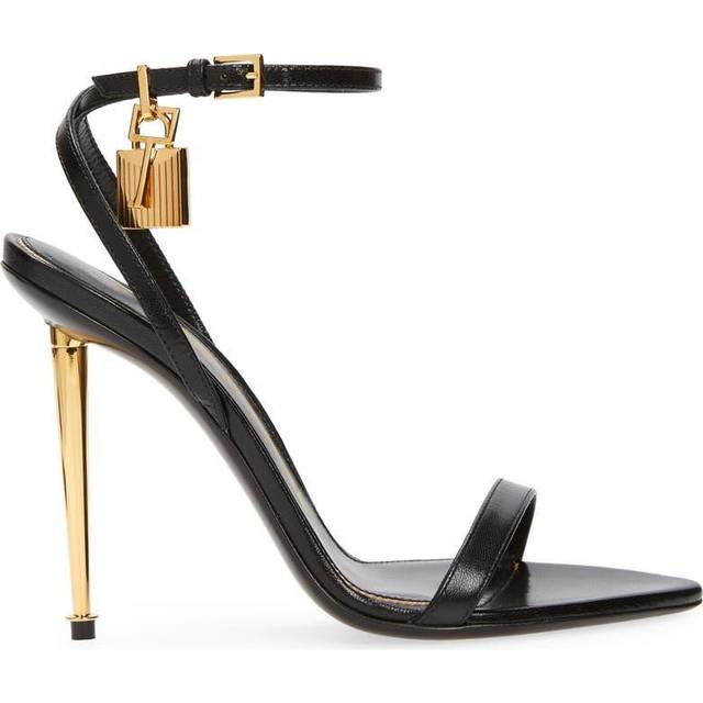 105mm Padlock Leather Sandals