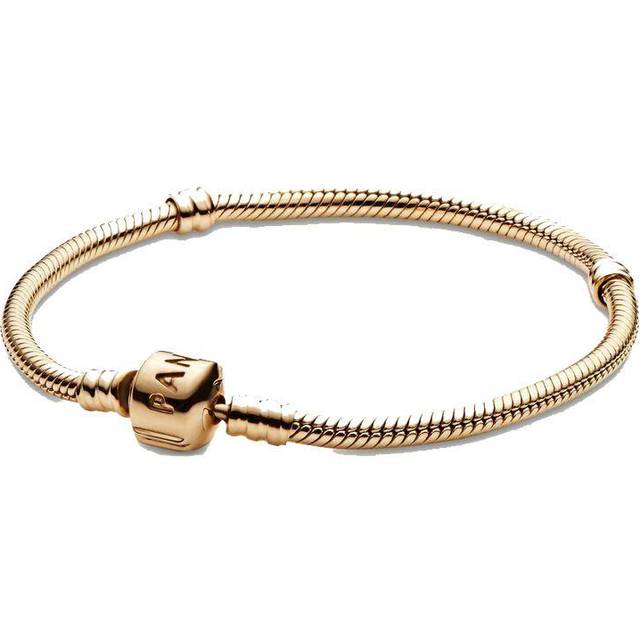 Pandora Moments 14kt Gold Snake Chain Bracelet, 19cm