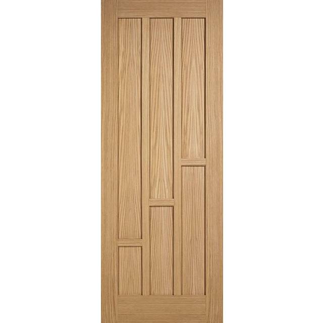 LPD Coventry - Prefinished Internal Door (Size: 1981 x 686mm, Thickness: 35mm, Fire Door: No) Oak  - LPD Coventry Internal Door