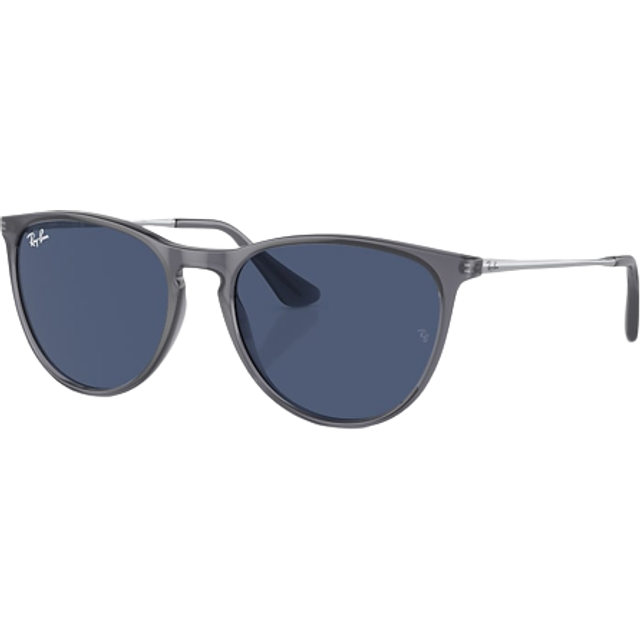 Ray - Ban Barn RJ9060S JUNIOR ERIKA 713480 Solglasögon Injicerad Blå Blå Pantor Normal