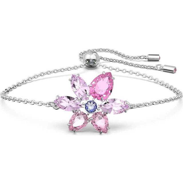 Swarovski Gema Pink Flower Bracelet - Adjustable