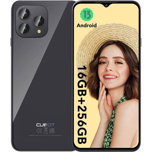 Cubot P80, global version Android 13 smartphone, 8 GB RAM, 256 GB/512 GB ROM, NFC, 6,583 tums FHD+-skärm, 48MP+24MP, 5200mAh batteri 8GB+256GB svart