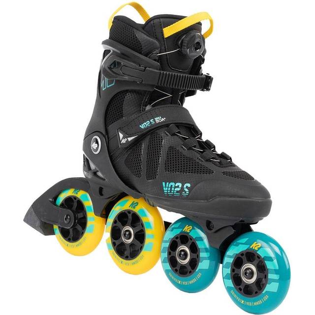 K2 Skates unisex inline-skridskor VO2 S 100 x BOA, svart – blå – gul, 30G0142.1.130