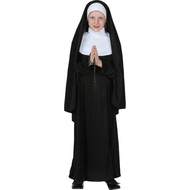 Nun Costume for Girls - Black&#47;White (2XL)