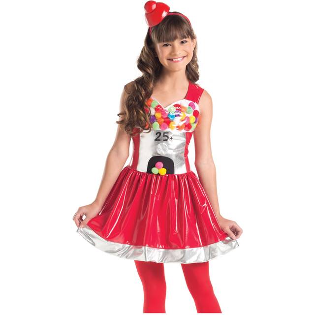 Bubblegum Cutie Costume for Girls | Girls Costumes - Red&#47;White (L)