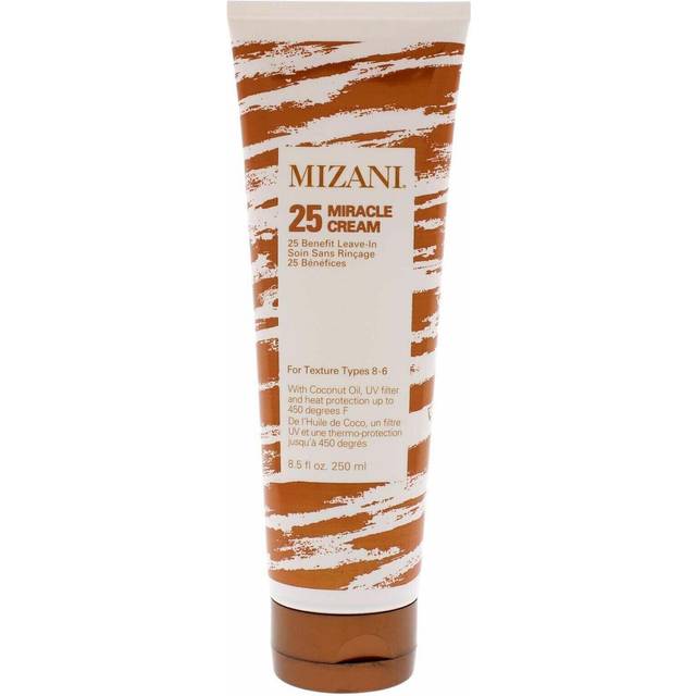 Mizani 25 Miracle Leave-In Cream | Adds Lightweight Moisture & Touchable Softness | with Coconut Oil | for Curly Hair | 8.5 Fl Oz