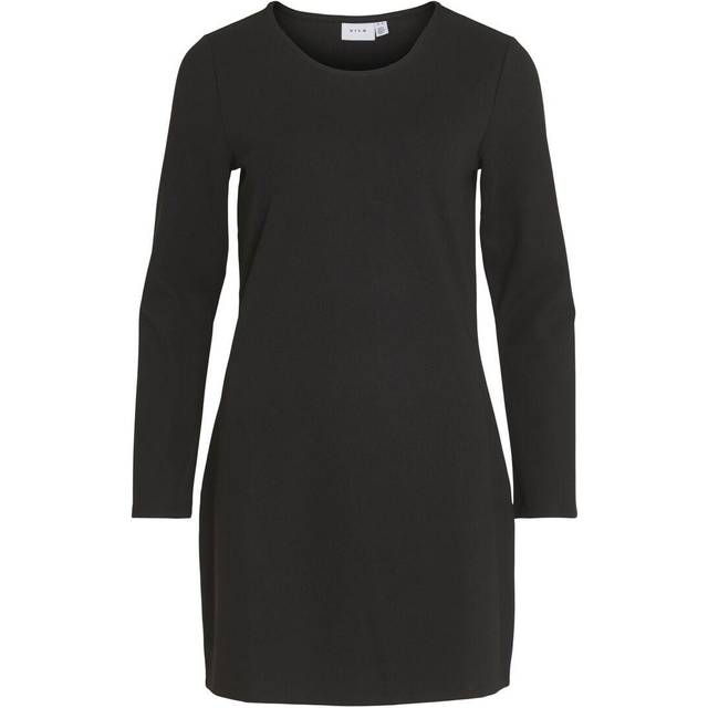 Vila VIARMERONE O-hals L/S klänning – NOOS, svart, S