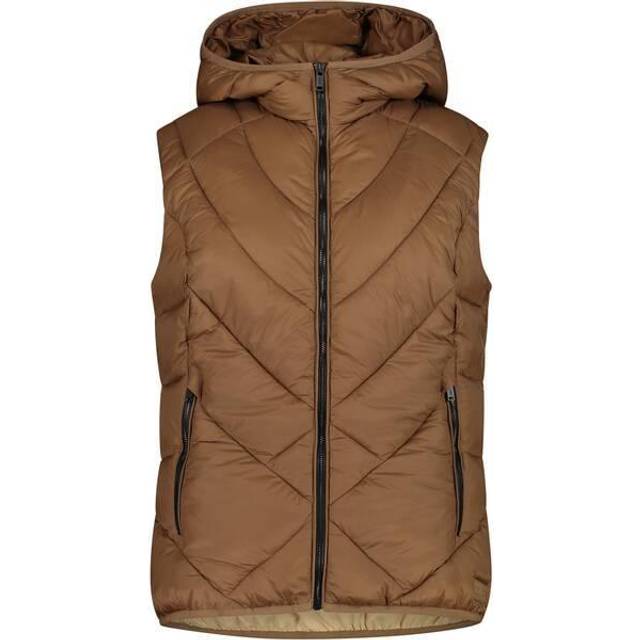CMP - Damväst Fix Hood, Woman, Camel, 34