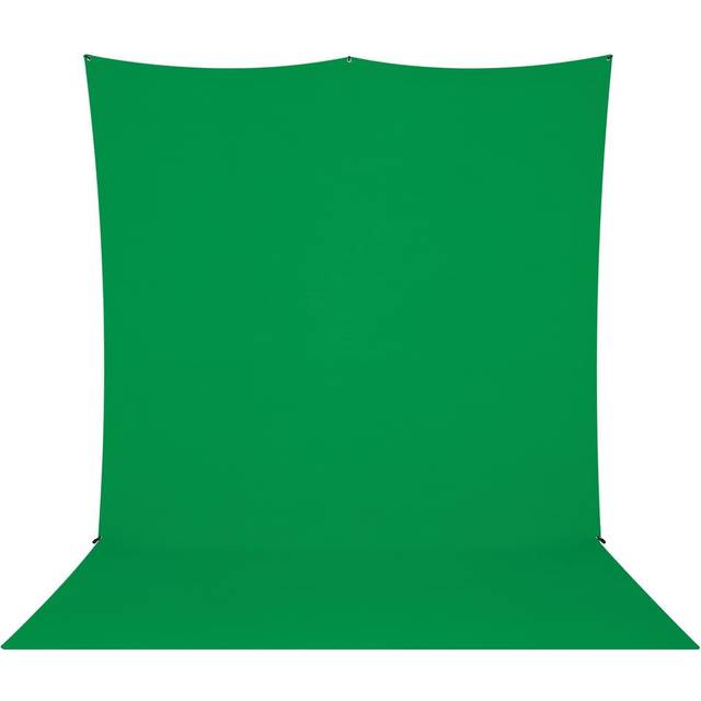 Westcott X-Drop Pro Wrinkle-Resistant Backdrop - Chroma-Key Green Screen Sweep - 8 x 13 ft.