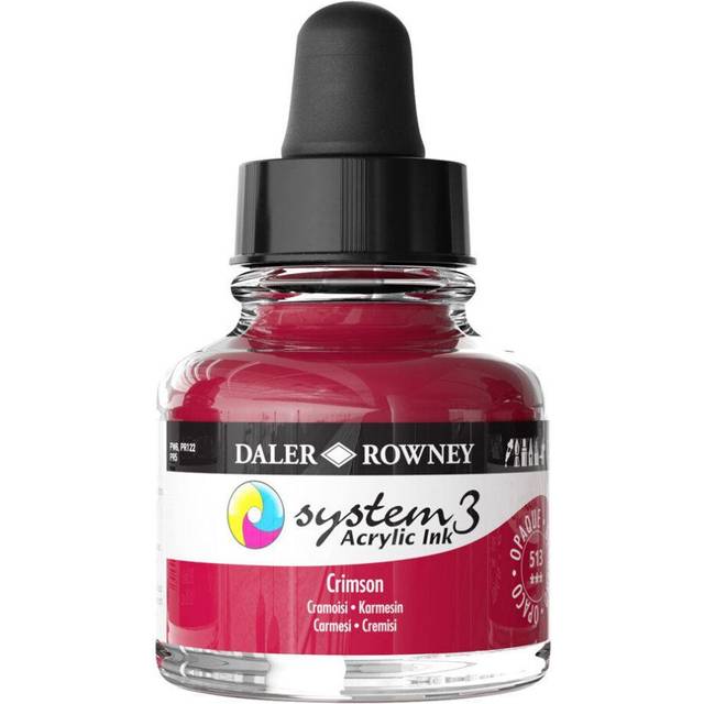 Daler Rowney System 3 Ink 29.5ml Crimson