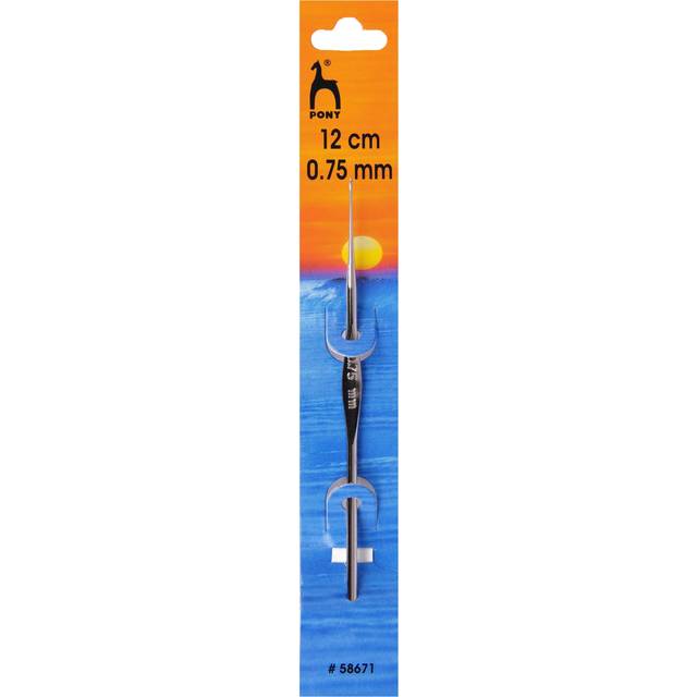 Pony Classic Steel Crochet Hook - 0.75mm