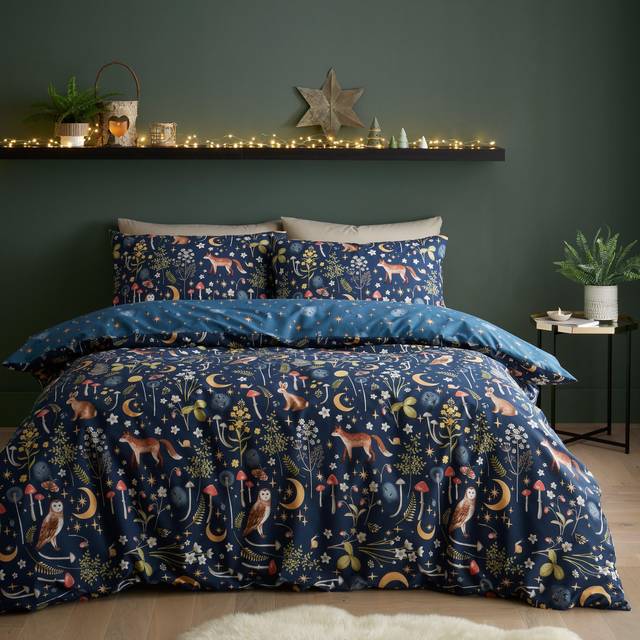 CL Enchanted Twilight Duvet Set - Navy - SINGLE