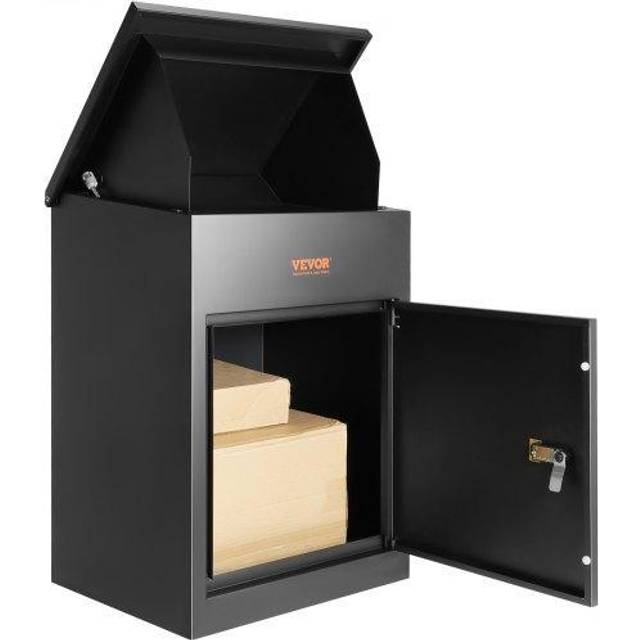 Mophorn Outdoor Mailboxes, 17.3'x13.8'x22.8', Galvanized Steel with Lock and Waterproof Function, Anti-Theft Parcel Deflector