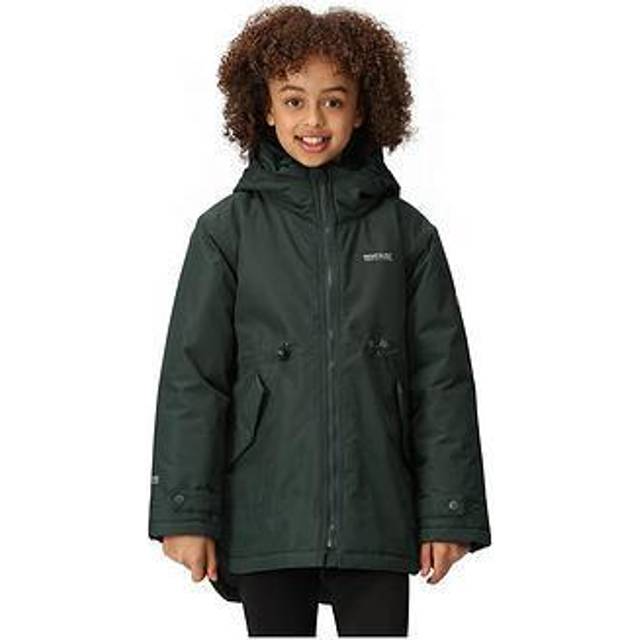 Regatta Girls Violane Waterproof Jacket - Khaki, Khaki, Size 3-4 Years - 3-4 YEARS