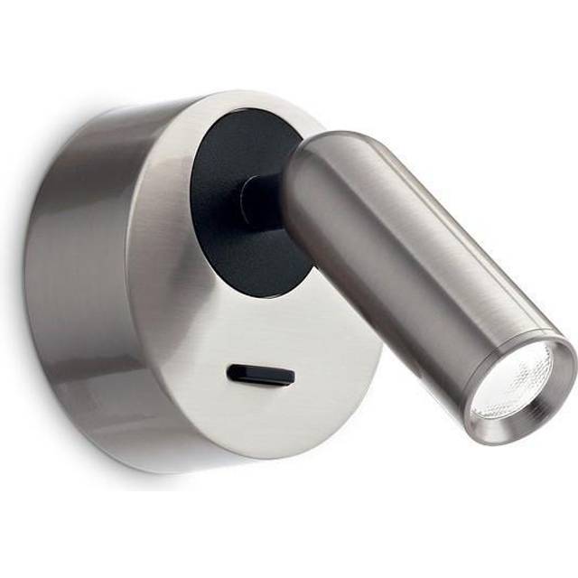 Bean LED Decorative Round Reading Light Nickel 3000K 3.5W - Nickel - Grey