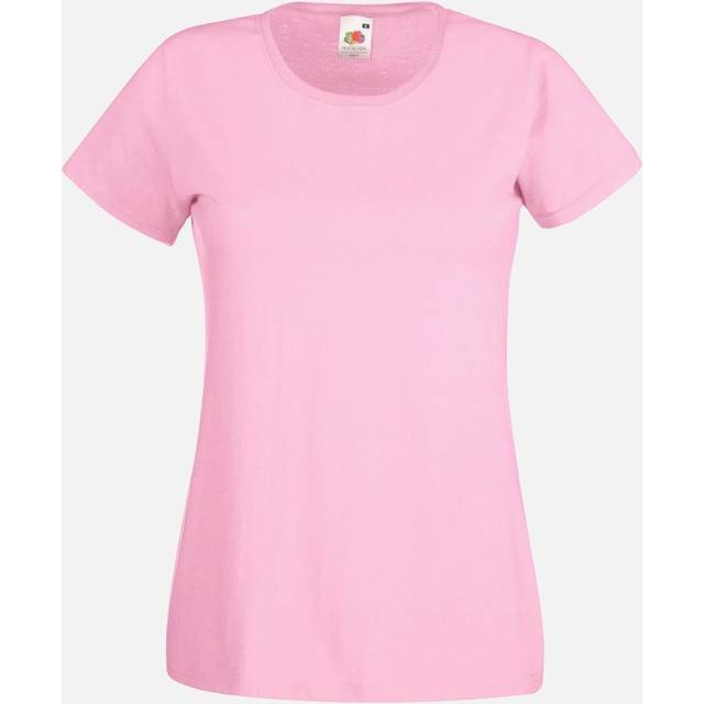 (XS, Light Pink) Fruit Of The Loom Ladies/Womens Lady-Fit Valueweight Short Sleeve T-Shirt (Pack Of 5)