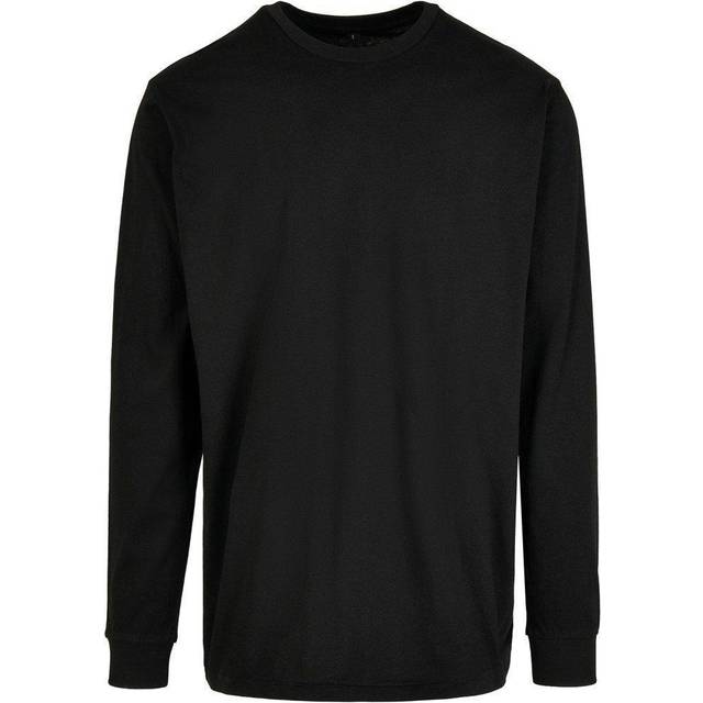 Build your brand mens organic ribbed cuff sweatshirt rw8174