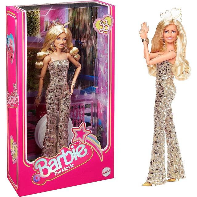 Barbie Margot Robbie as in Gold Disco Jumpsuit The Movie Collectible D