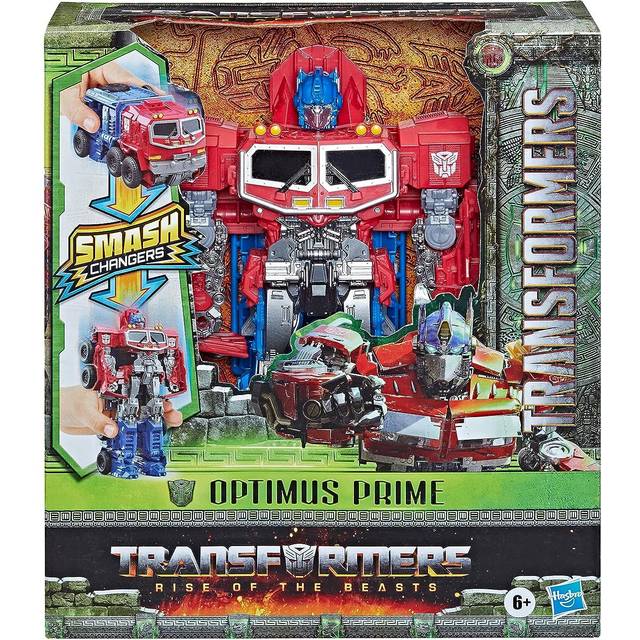 Toys Rise of the Beasts Film, Smash Changer Optimus Prime Action Figure â Ages 6 and up, 22.5 cm