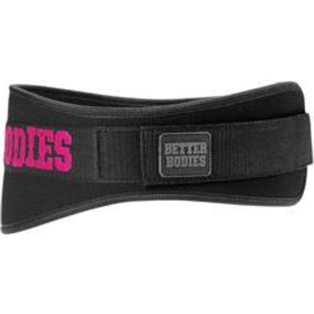 Better Bodies Womens Gym Belt, L, Black/pink