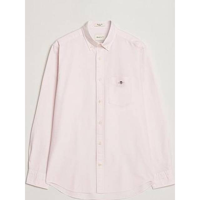 GANT Mens Light Pink Classic Oxford Shirt - Large