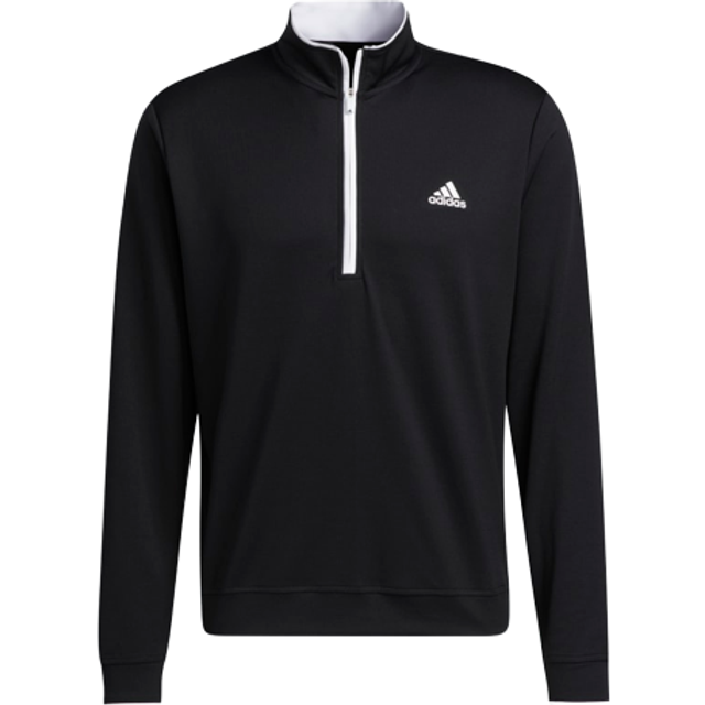 adidas Lightweight 1/4 Zip Pullover - Black Black / S