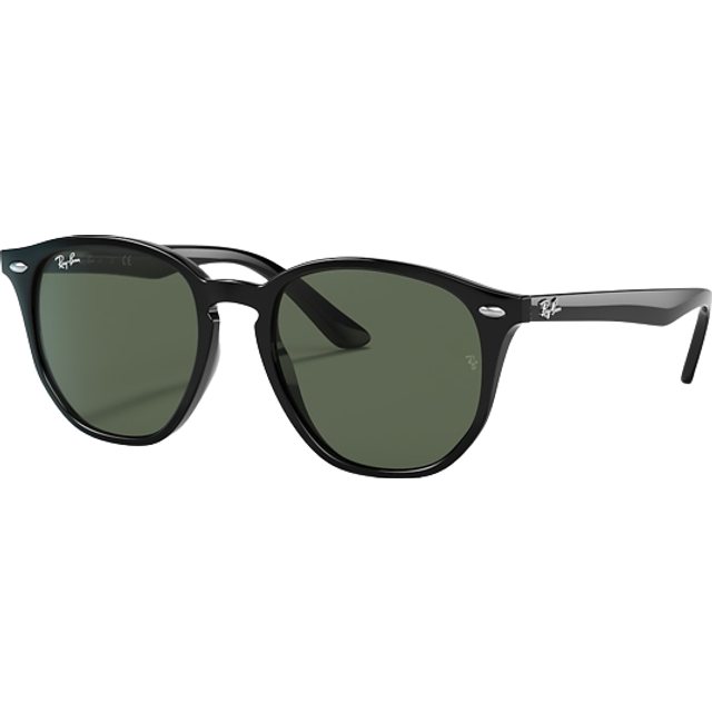 Ray - Ban Barn RJ9070S 100/71 Solglasögon Injicerad Svart Grön Geometrisk Normal