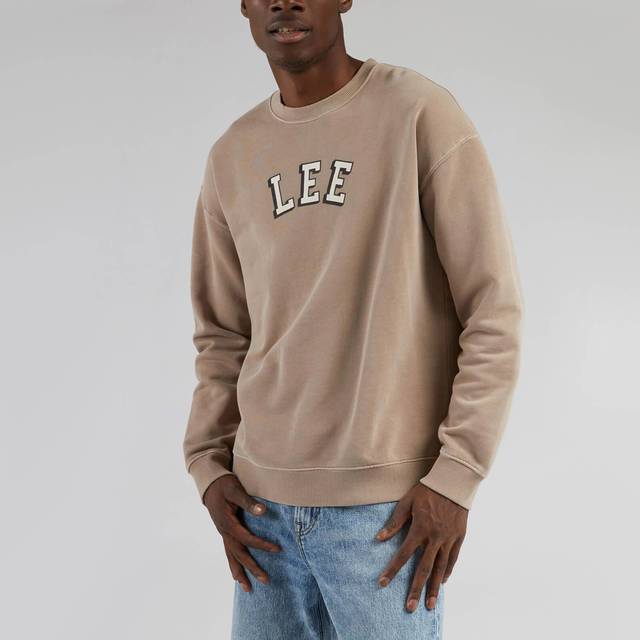 Lee - Sweatshirt Applique Crew - Brun