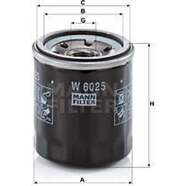 Oljefilter W6025 Mann