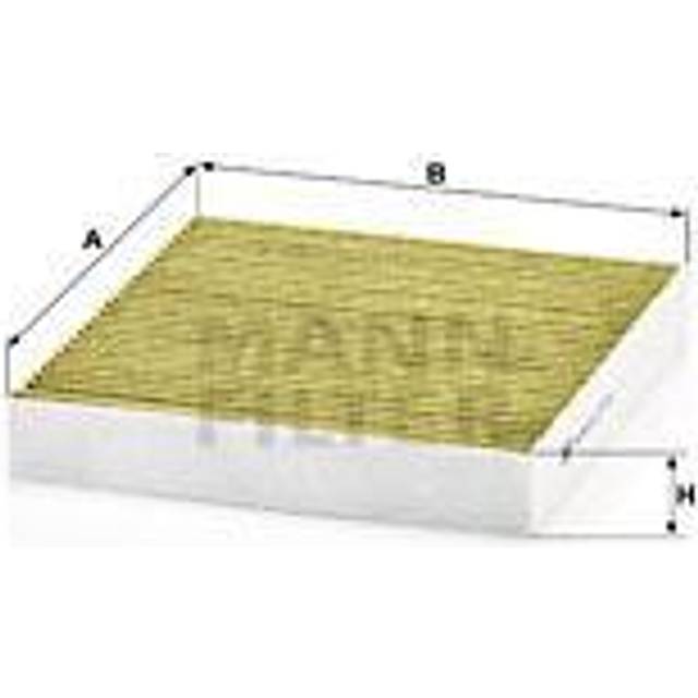 Original MANN-FILTER innerfilter FP 2141 – FreciousPlus biofunktionellt pollenfilter – för personbilar