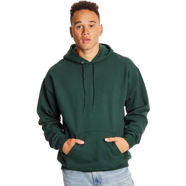 Hanes Mens Ultimate Cotton Heavyweight Pullover Hoodie Sweatshirt  Deep Forest  Small