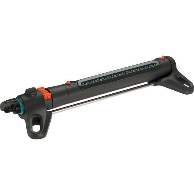 GARDENA Oscillating Sprinkler AquaZoom M: Sprinkler for watering areas of 9 -max. 250 mÂ², range 3 -max. 18 m, range 3 - max. 14 m, integrated metal f