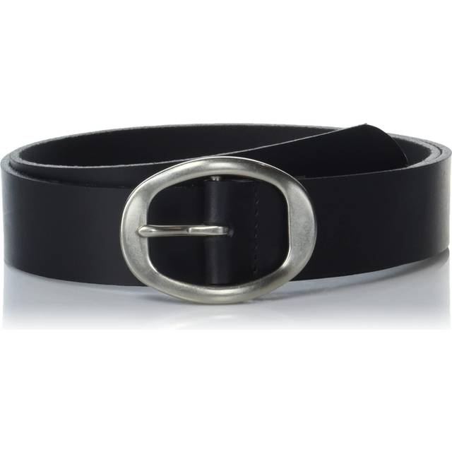 "Lucky Brand Women Leather Bold Fashion Statement Belts  Sculpted Center Bar Buckle-Black  Medium  M (28-30"""""""")"