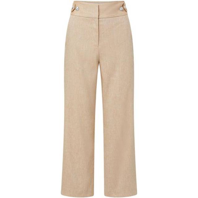 Aubrie Linen Pants - KHAKI MELANGE - 6