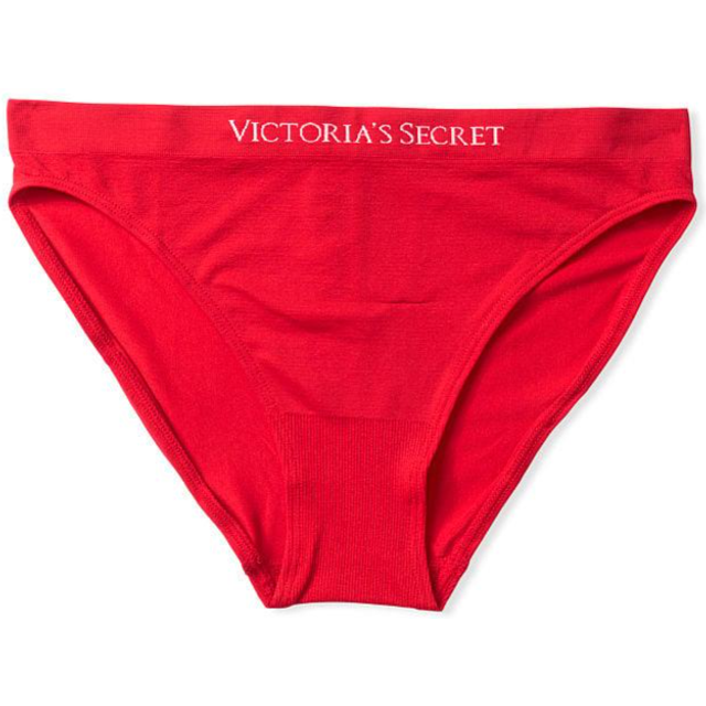 Victoria's Secret Red Lipstick Bikini Knickers - red lipstick - SMALL