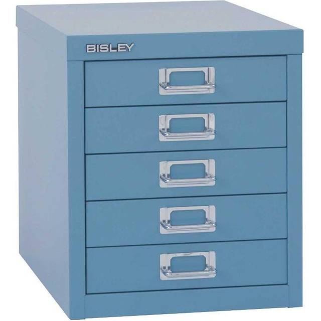 Bisley Classic Multidrawer 5 Drawer Steel Cabinet - New Blue