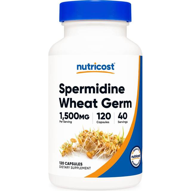 Nutricost  Spermidine Wheat Germ  120 Capsules (500 mg per Capsule)