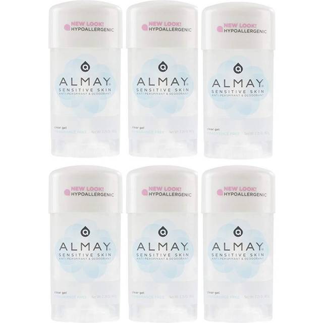 Almay Sensitive Skin  Clear Gel Fragrance Free - 2.25 oz  (Pack of 6)