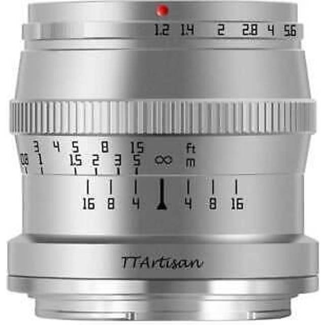 TTArtisan 50mm f1.2 Lens for Fujifilm X - Silver - Sliver
